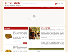 Tablet Screenshot of bhikhabhajiya.in